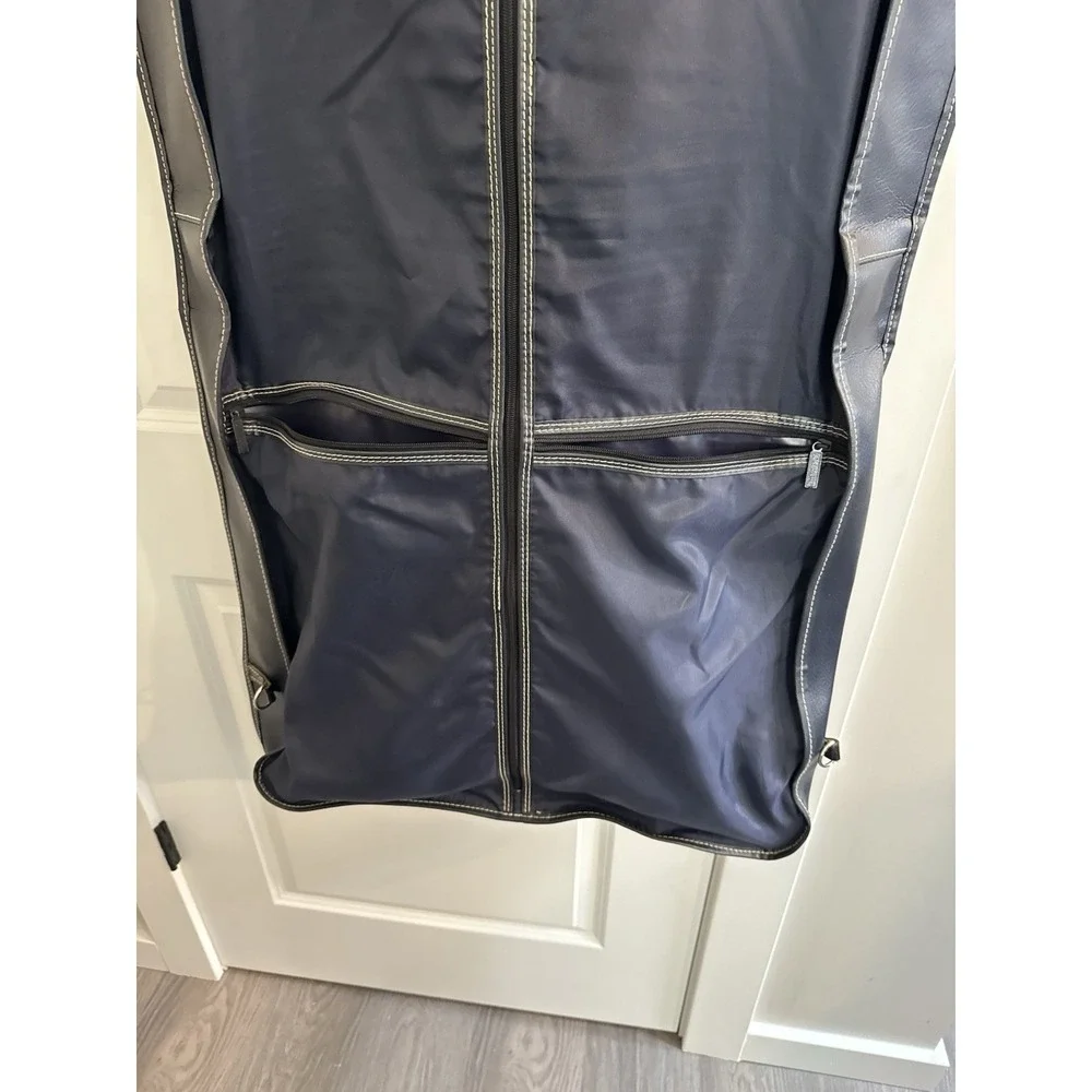 Vintage Jordache Garment Bag Suit‎ Carrier Travel Bag W/ Key Strap Tag Gray